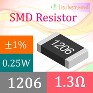 1.3R 1206 ±1% Thick Film Resistors SMD Chip Resistor 1R30 1R3 1.3Ω