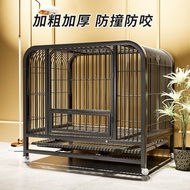 Dog Cage Dog Labrador Dog Cage Border Collie Golden Retriever with Toilet Medium and Small Pet Cage Indoor
