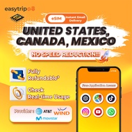 Easytripgo USA&Canada&Mexico eSIM Unlimited Ultra 5G | 3-10GB 3-30Days | Instant Email Delivery | | 
