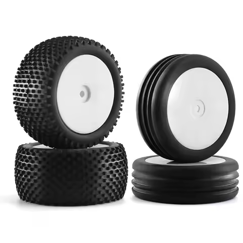 NEW 82&87mm 1/10 2WD RC Off-Road Buggy Car Rubber Tires Wheels Tyres for XRAY XB2 Serpent SRX2 SRX4