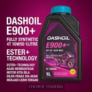 Minyak Hitam DashOil E900+ v2 Ester+ Fully Synthetic 4T 10w50 1L Motorcycle Engine Oil Pelincir Moto