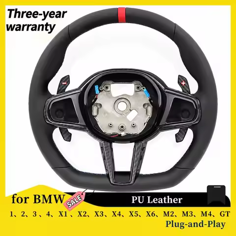 CS Nappa Leather Steering Wheel Fit for BMW G02 G05 G06 G20 G21 G22 G26 G80 G87 F40 F44 I4 118i M440