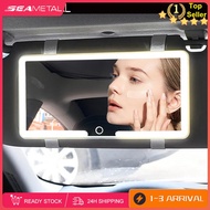 SEAMETAL Cermin Solek Kereta Premium Car Makeup Mirror Face Enlarge 3X with 3 Lights Sun Visor Vanit