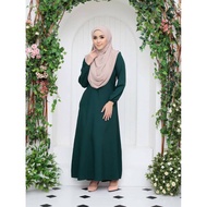 Jubah Plain Muslimah Wear Simple Jubah A Shape  Special Offer Baju Raya 2024