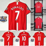 Retro Edition  2007/08 Manchester United home Football Jersey S-2XL