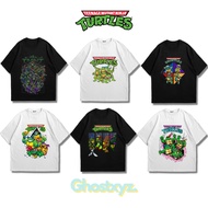Ghostxyz T-Shirt TMNT Black White Oversize Vintage Tee