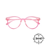 SS PINK ROUND GLASSES / MEN'S AND WOMEN'S GLASSES / FASHION / ANTI-RADIATION GLASSES / TRANSPARENT L