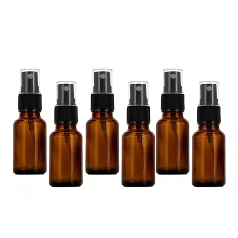 12pcs 10ml 20ml 30ml 50ml 100ml Amber Glass Dropper Bottle Liquid Cosmetic Pipette Bottle Essential 