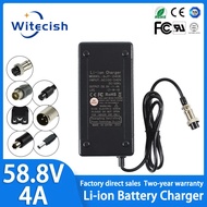 58.8V 4A Lithium Battery Charger For 14S 51.8V 52V For Kugoo G1  Li-ion Battery Charger Fast Chargin