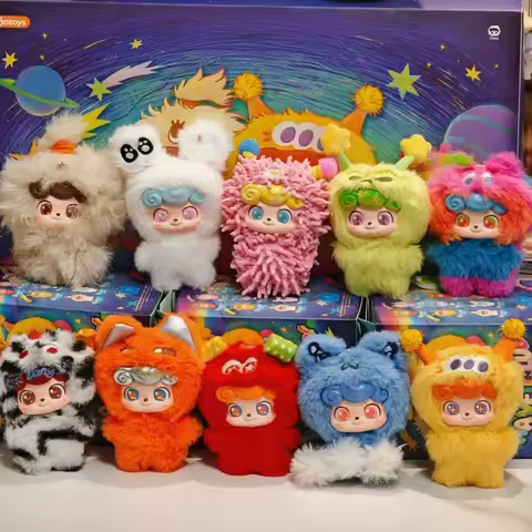 Genuine JOTOYS QKID Wave Club Series Mini Vinyl Plush Bind Box Pendant Keychain Ornament Cute Tos Gi