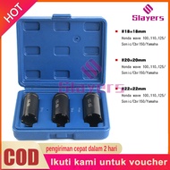 18 mm 20mm 22mm Car Alat Clutch Motorcycle Lock Spanner Nut Motorbike Nut Socket Wrench Remove Tools