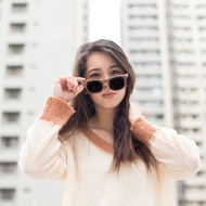 四目偏光實木太陽眼鏡(牛皮眼鏡盒)