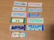 Sanrio Q 太朗 snoopy keroppi 大pat 鴨 膠布
