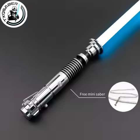 TXQSABER Black Series Luke Skywalker Lightsaber Neopixel Metal Hilt Cosplay Heavy Dueling Smooth Swi
