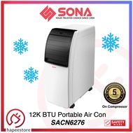 Sona 12,000 BTU Portable Air Con Air Conditioner Aircon - SACN6276 SACN 6276 - (5 Years Compressor Warranty)