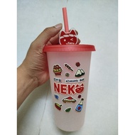 Neko Izakaya color changing plastic cup