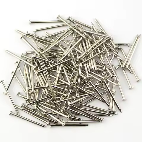 100g Nickel white mini nails Copper-plating iron Material iron Gift Box Nail Woodworking nails Diy C
