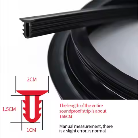 UType 1.6M Car Dashboard Strip Front Windshield Sealing Rubber Strips for BMW X7 X1 M760Li 740Le iX3