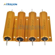 Full Value 100W Aluminum Housed Metal Shell Case Wirewound Resistor 0.1~1K 0.1 0.5 1 1.5 2 3 4 5 6 8