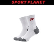 Yonex Unisex TruDRY Odour Control Series 3/4 Regular Socks accessories 1 Pair (YONEX-F120113CM-WT) S