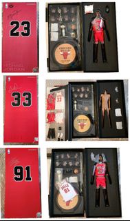 全新Enterbay Michael Jordan Pippen Dennis Rodman 12寸公仔 1套3隻連Pippan 淨body +明星賽戰衣