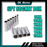 1/2 INCH LONG LENGTH SOCKET BOX 6PT LONG IMPACT SOCKET BOX 8MM 10MM 12MM 14MM 17MM 19MM