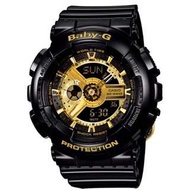CASIO Baby-G BA-110 series BA-110-1A 黑金 BabyG BA110
