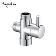 G1/2 Multi-function 3 Way Diverter With Shut-off Valve Switch for Toilet Bidet Sprayer Or Shower Fau