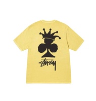 100% xác thực Stussy Câu lạc bộ vương miện nhuộm màu T-Shirt