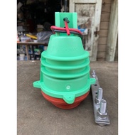 Rubber-Coated Tile Light Socket With E40 Steel Legs Metal Tube Halide