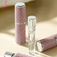 OCEANMAP 8ml Perfume Bottle, Rhinestones Refillable Rotary Type Spray Bottle, Sparkling Portable Poc