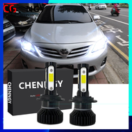 . สำหรับ Toyota Altis (E140) ปี 2006 ถึง 2012 2013 (ไฟหน้า) - V4 6000K ชุดหลอดไฟ LED เปลี่ยนหลอดฮาโล