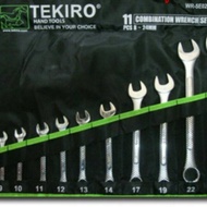 Tekiro 11pc 8-24 mm ring spanner set