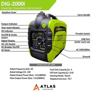 ♞Daiden portable Inverter Generator 2000W (DIG 2000i)