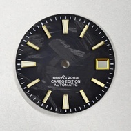 28.5MM High Quality Matte Black Carbon Fiber Watch Dial GS MOD for NH35/36/4R/7s Movement BGW9 Lume 