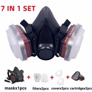 Full Face Mask Full Face Spray Paint Dedicated Face Mask Dust Mask Protection Smoke-Proof Gas Gas Ma