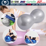 Peanut Gym Tiup Ball Bola Hamil Anti Burst Yoga & Pilates Inflatable Bola Kesehatan Bahan PVC Untuk 