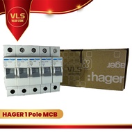 HAGER 1 POLE  6A 10A 16A 20A 32A  MCB
