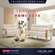 Colorlife Yomi Sofa 2+3 Seater / Living Room Sofa / Nordic Sofa / Home Stay Project / Cafe Project /