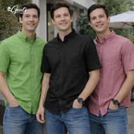 New arrival Premium quality pure cotton fabric short sleeve plain shirt. S Sampai 4XL.teal blue,rich