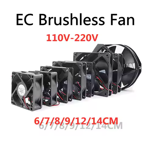 EC Brushless Fan 6020 6025 7025 7530 8020 8025 8038 9225 9238 9733 12025 12032 12038 14025 110V-220V
