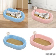 [Diskkyu] Oval cat scratching post, cat scratching post, sofa, protection, nest,