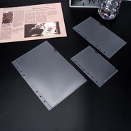 A5 A6 A7 Cash Envelopes 12pcs Frosted Translucent PP Budget Envelopes Loose Leaf 6 Holes Money Organ