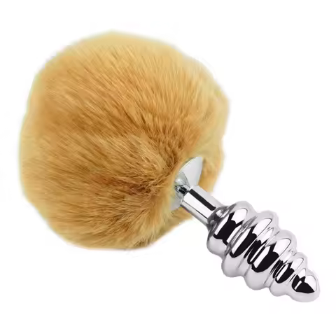 Rabbit Tail Anal Plug Woman Cosplay Threaded Buttplug Bunny Anus Expansion Ass Stimulating Adult Man