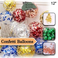 [SG] 8 Colors 12" Confetti Balloons