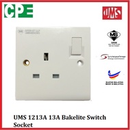 UMS 1213A 13A Bakelite Switch Socket, Sirim Approved