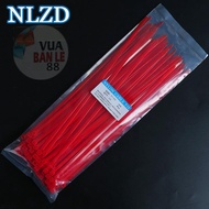 Bộ 100 sợi Dây Rút Nhựa Size 4*200 ( đỏ ) 2 tấc