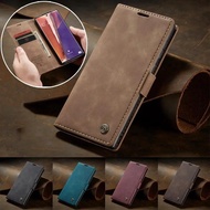 CaseMe Flip Leather Phone Case for Samsung Note 20 Ultra Note 10 S25 S24 S23 FE S22 Plus Wallet Card