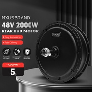 【MXUS Brand Ebike Motor 48V 2000W 3.0 Tyre Front/Rear Brushless Gearless Hub Motor Wheel for Ele C✤