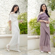 NAMÈLIS Chantilly Skirt - Luxurious Lace Wrap Skirt for Engagement Party, Pre-Wedding, Eid al-Fitr, 